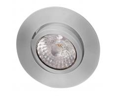 Megaman Foco empotrado de techo LED Rico 9 W acero cepill.