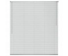 vidaXL Persiana aluminio 120x220 cm plateada