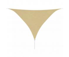 vidaXL Toldo de vela triangular de tela oxford 3,6x3,6x3,6 m beige