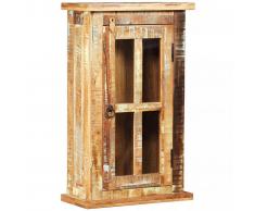 vidaXL Armario de pared de madera maciza reciclada 44x21x72 cm
