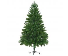 vidaXL Árbol artificial de Navidad con hojas realistas 180 cm verde