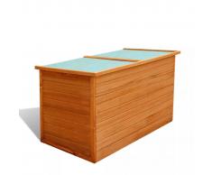 vidaXL Caja de almacenamiento para jardín madera