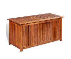 vidaXL Caja de almacenaje de jardín madera maciza acacia 117x50x58 cm