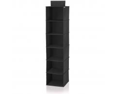 Leifheit Estante colgante para armario negro 30x30x125 cm 80003