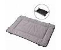 vidaXL Cama-estera para perro Gris 65x100 cm