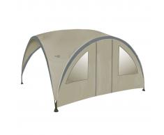 Bo-Garden Toldo lateral con puerta dosel fiesta grande gris 4472221