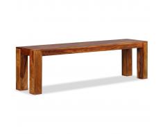 vidaXL Banco de madera maciza de sheesham 160x35x45 cm