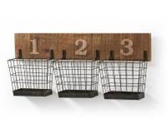 Organizador pared industrial basket