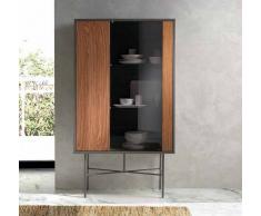 Vitrina laos nogal gris mate