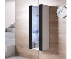 Armario colgante modelo Luke V2 (40x126cm) color blanco y negro
