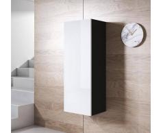 Armario colgante modelo Luke V1 (40x126cm) color negro y blanco
