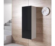 Armario colgante modelo Luke V1 (40x126cm) color blanco y negro