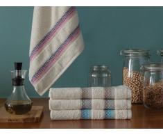 Bomdia Classic® Paños de cocina de rizo espina de pescado 50x50 cm colores - Portugal Natura (KT132)