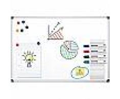 Office Depot Pizarra blanca magnética Office Depot acero lacado magnético 180 x 90 cm
