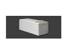 CE Home Baúl bajo pies tapizado en Ecopiel CE Home Sinoa medida de 121x41.5x42,color Blanco