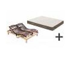 Dunlopillo Pack Ahorro Colchón Emoción 24 FIRME + Cama Articulada Epsilon Tapizada + Patas cuadradas 21 cm