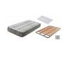 Viscozhen Pack Ahorro de Colchón Viscoelástico Memory + Somier Chopo de Láminas + Almohada de Fibra