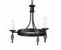 ELSTEAD Araña negra Belfry 3 luces