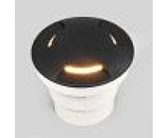 FUMAGALLI Lámpara empotrada LED de suelo negra Ceci 120-3L