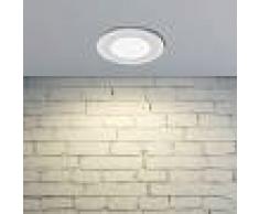 LAMPENWELT.COM Lámpara empotrada LED Kamilla en blanco, IP65