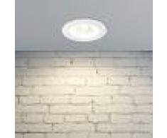 LAMPENWELT.COM Tadeus, lámpara empotrada LED anillo blanco, IP65