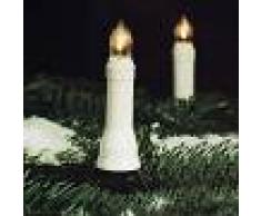 HELLUM Estilosa guirnalda LED Riffelkerzen - 30 velas