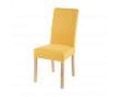 Maisons du Monde Funda de silla de algodón amarillo mostaza 41x70