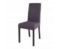 Maisons du Monde Funda de silla de algodón gris carbón 41x70