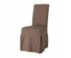 Maisons du Monde Funda larga de silla de algodón gris topo Margaux