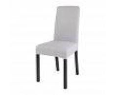 Maisons du Monde Funda de silla de algodón gris 41x70