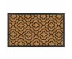 vidaXL Felpudo de fibra de coco y goma 45x75 cm