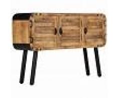 vidaXL Aparador de madera maciza de mango 120x30x76 cm