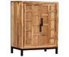 vidaXL Aparador de madera de acacia maciza marrón 60x35x76 cm