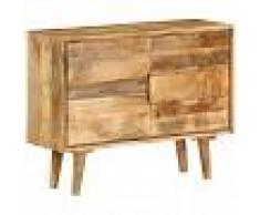 vidaXL Aparador de madera de mango maciza 90x40x69 cm
