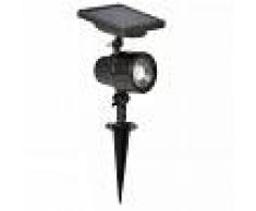 Luxbright Foco solar LED de jardín Cannes negro 44109