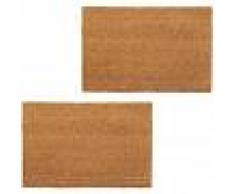 vidaXL Felpudo de fibra de coco color natural 17 mm 100x300 cm