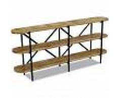 vidaXL Aparador de madera de mango 180x30x76 cm