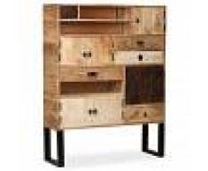 vidaXL Aparador de madera de mango maciza 100x30x130 cm