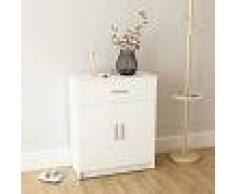 vidaXL Aparador de madera aglomerada 71x35x88 cm blanco