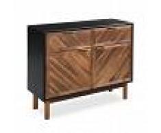 vidaXL Aparador de madera maciza de acacia 90x33,5x75 cm