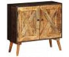 vidaXL Aparador de madera maciza de mango 85x30x75 cm