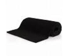vidaXL Felpudo de fibra de coco negro 24 mm 100x150 cm