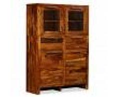 vidaXL Aparador de madera maciza de sheesham 100x35x140 cm