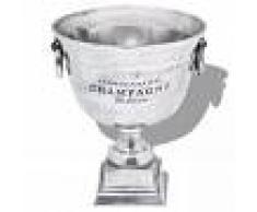 vidaXL Enfriador de champán copa trofeo de aluminio plateado