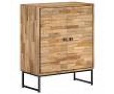 vidaXL Aparador de madera de teca reciclada 60x30x75 cm