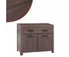 vidaXL Aparador de madera de acacia maciza estilo ahumado 90x40x77 cm