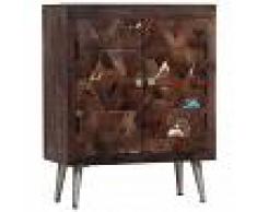 vidaXL Aparador de madera maciza reciclada 60x30x76 cm