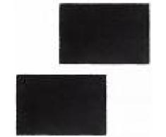 vidaXL Felpudo de fibra de coco negro 2 unidades 24mm 40x60 cm
