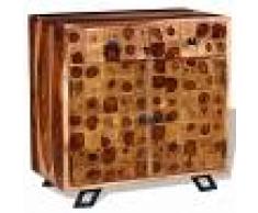 vidaXL Aparador de madera maciza de sheesham 65x35x65 cm