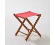 LA REDOUTE INTERIEURS Taburete plegable de acacia, Amezza ROSA